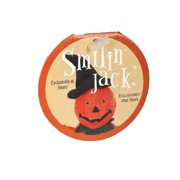 Smilin Jack Vintage Exclusive to Sears Pumpkin Plush Halloween Decor - Picture 3 of 15